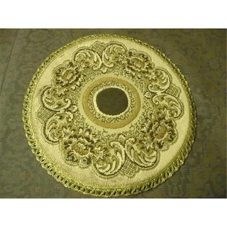 Fastfood 28 in. Begium Table Top Verona Doily, Blue FA2570180